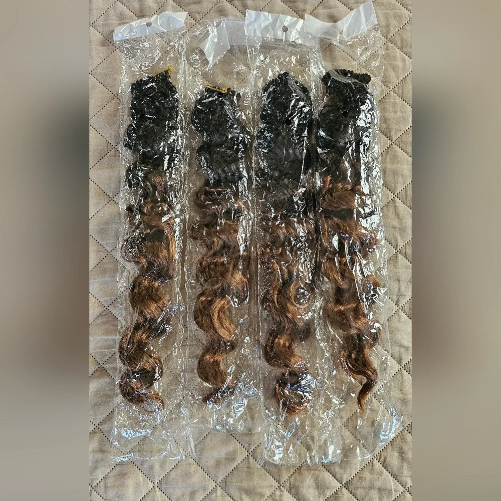 New Crochet hair, about 17 inches, 4 pack, braids
